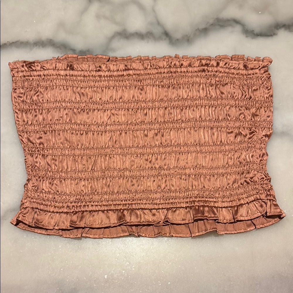 Free People Rust Crop Top - Picture 3 of 5